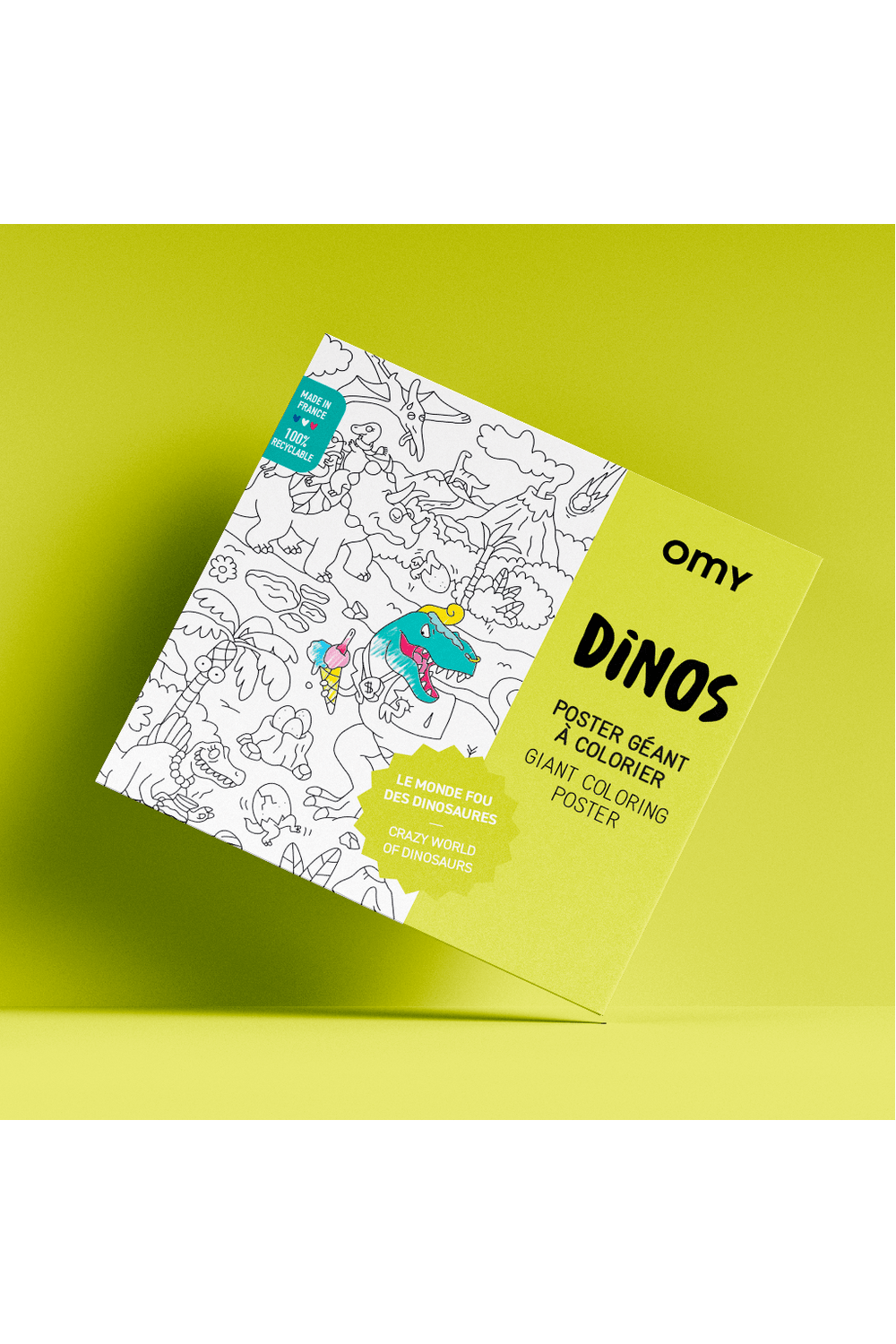COLORING POSTER - DINOS van OMY | Kids Conceptstore Le Fanfare