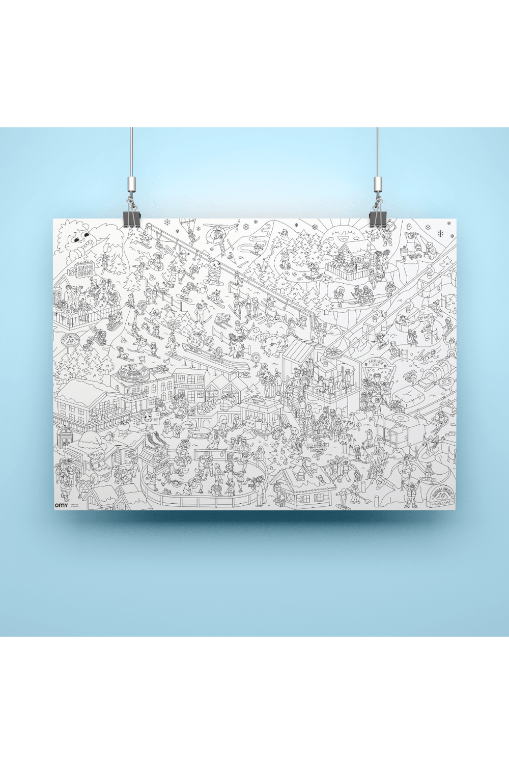 COLORING POSTER - I LOVE WINTER van OMY | Kids Conceptstore Le Fanfare