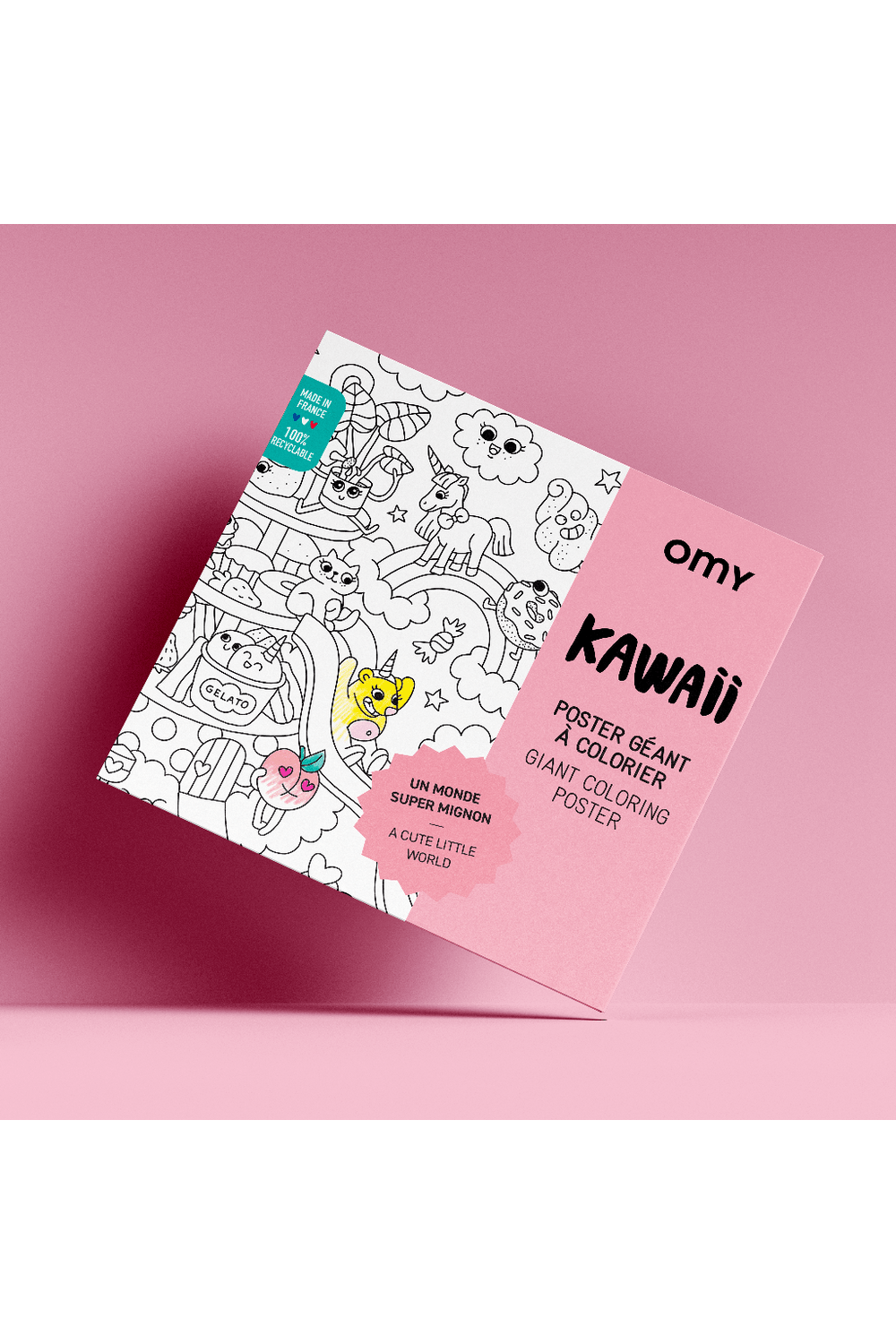 COLORING POSTER - KAWAII van OMY | Kids Conceptstore Le Fanfare