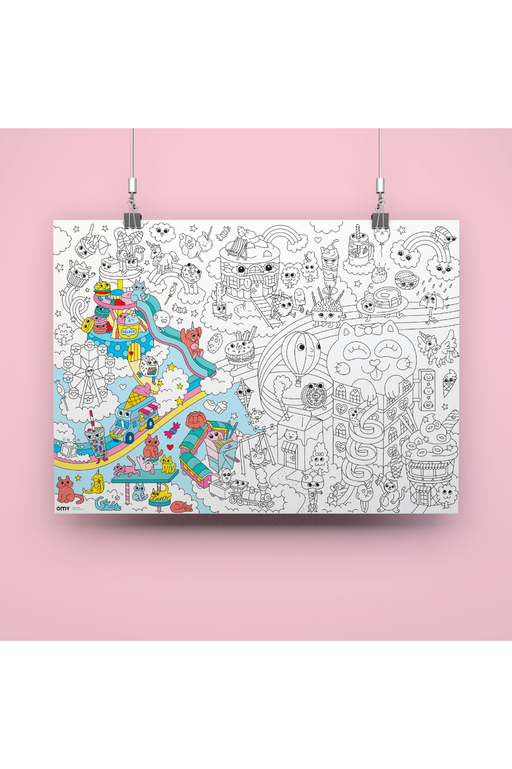 COLORING POSTER - KAWAII van OMY | Kids Conceptstore Le Fanfare