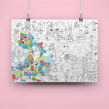 COLORING POSTER - KAWAII van OMY | Kids Conceptstore Le Fanfare
