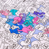 Coloring Poster - Kitty van OMY | Kids Conceptstore Le Fanfare