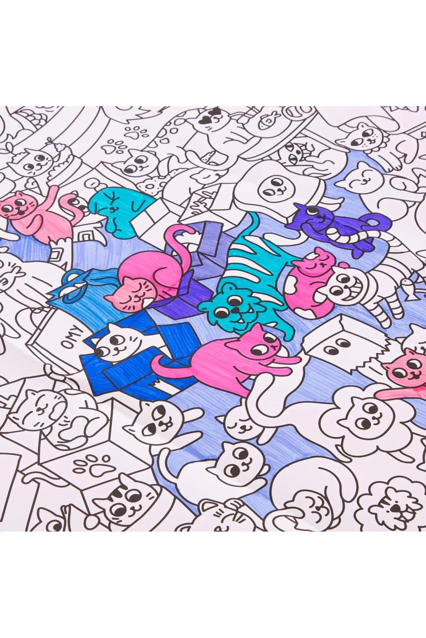 Coloring Poster - Kitty van OMY | Kids Conceptstore Le Fanfare