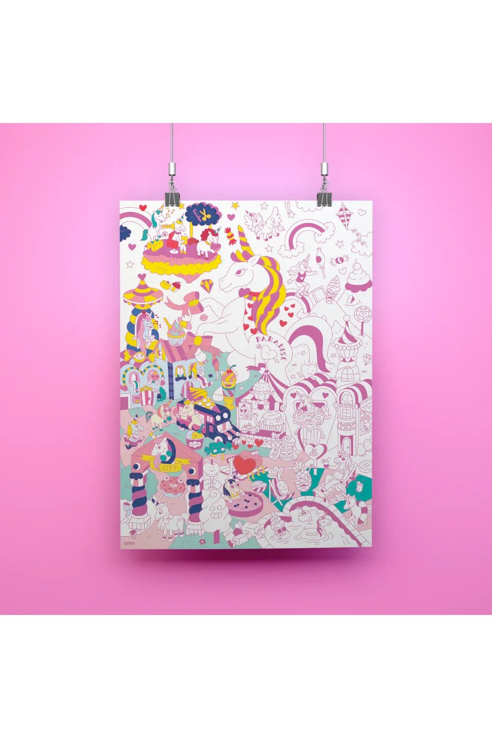COLORING POSTER - LILY van OMY | Kids Conceptstore Le Fanfare