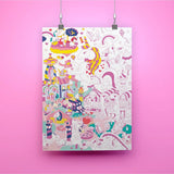 COLORING POSTER - LILY van OMY | Kids Conceptstore Le Fanfare