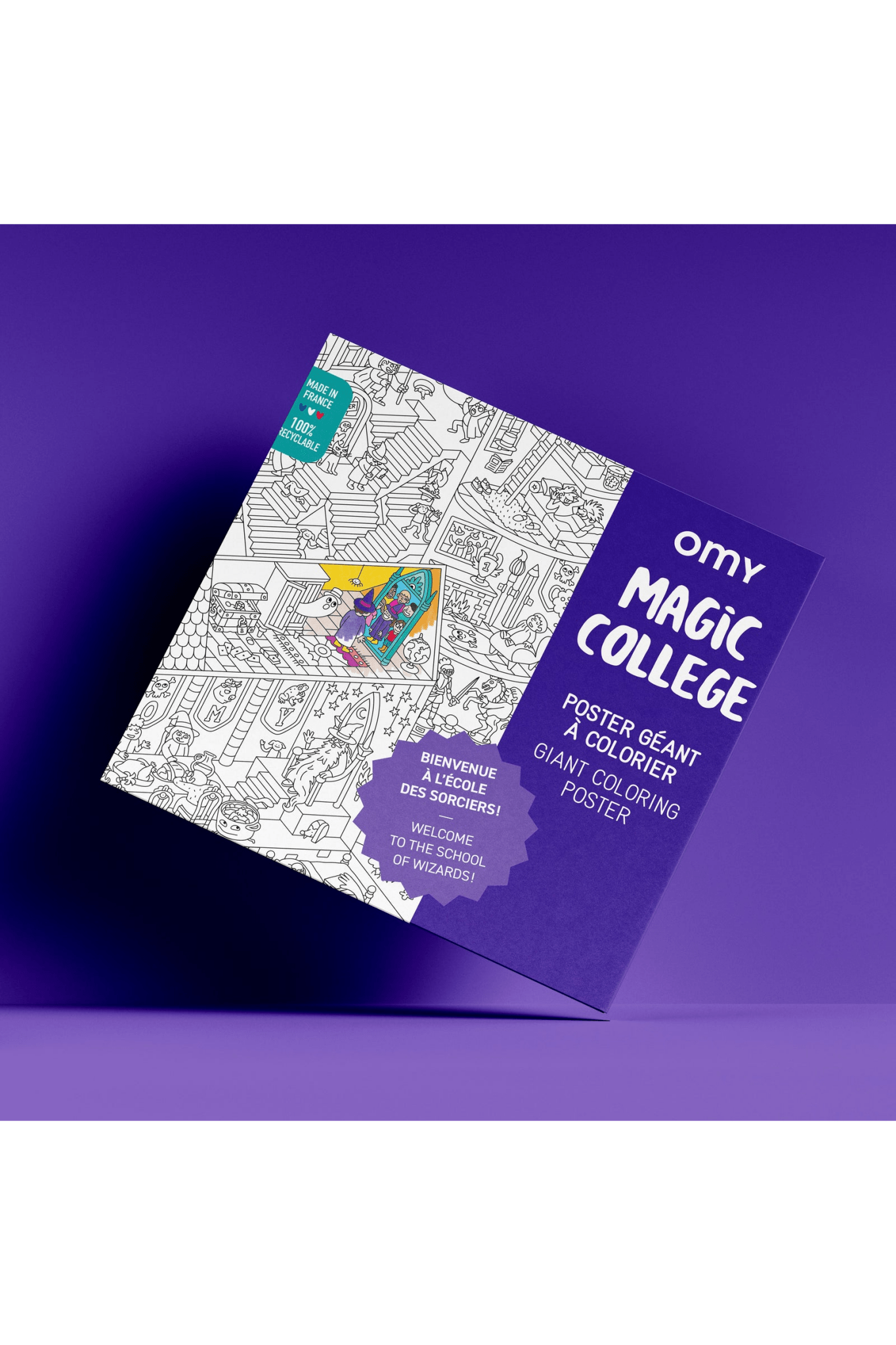 COLORING POSTER - MAGIC COLLEGE van OMY | Kids Conceptstore Le Fanfare