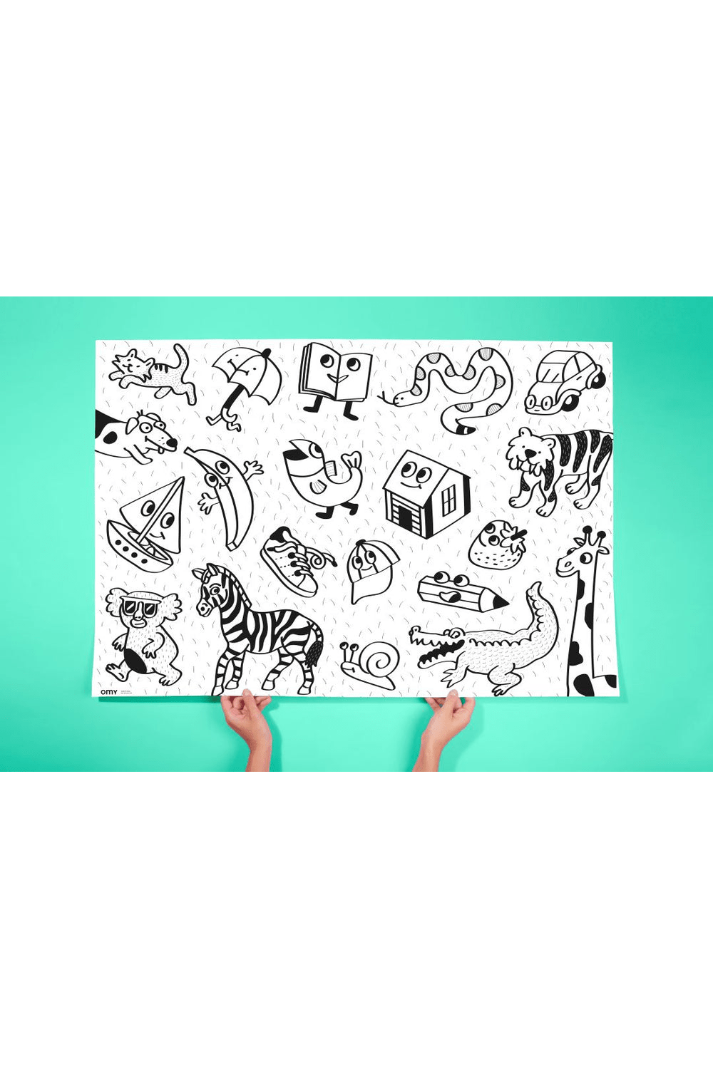 COLORING POSTER - MY FIRST ART van OMY | Kids Conceptstore Le Fanfare