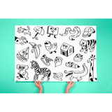 COLORING POSTER - MY FIRST ART van OMY | Kids Conceptstore Le Fanfare