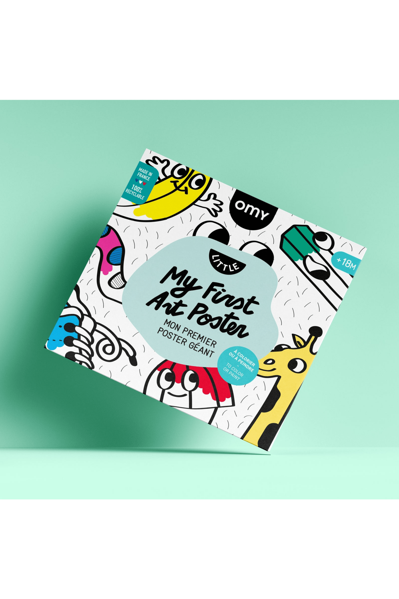 COLORING POSTER - MY FIRST ART van OMY | Kids Conceptstore Le Fanfare