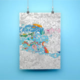 COLORING POSTER - OCEAN van OMY | Kids Conceptstore Le Fanfare