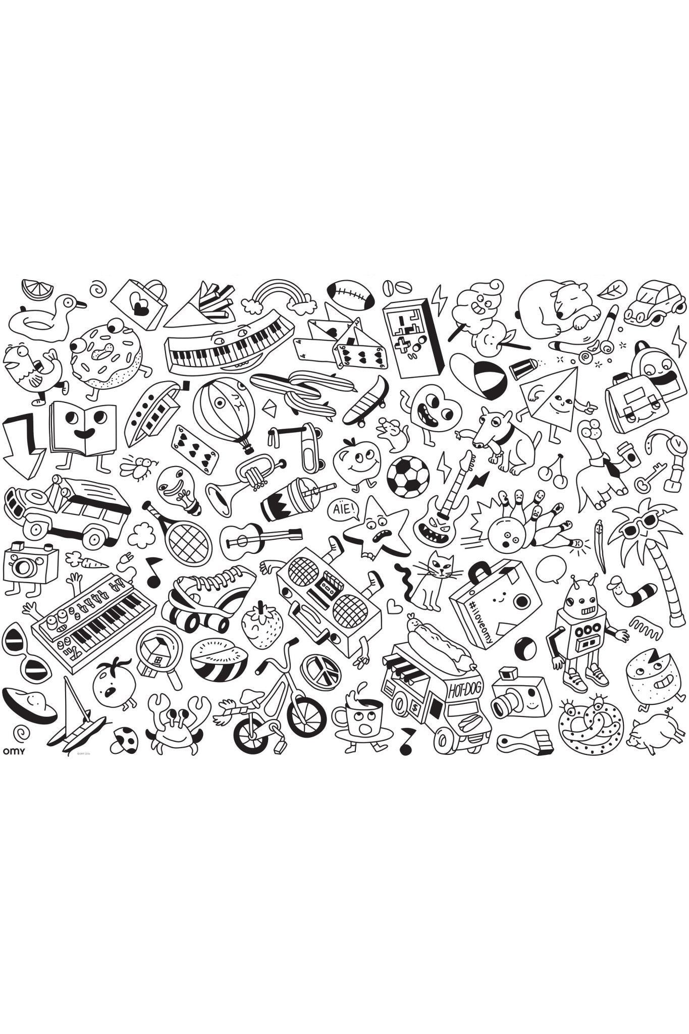 COLORING POSTER - POP van OMY | Kids Conceptstore Le Fanfare