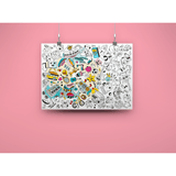 COLORING POSTER - POP van OMY | Kids Conceptstore Le Fanfare