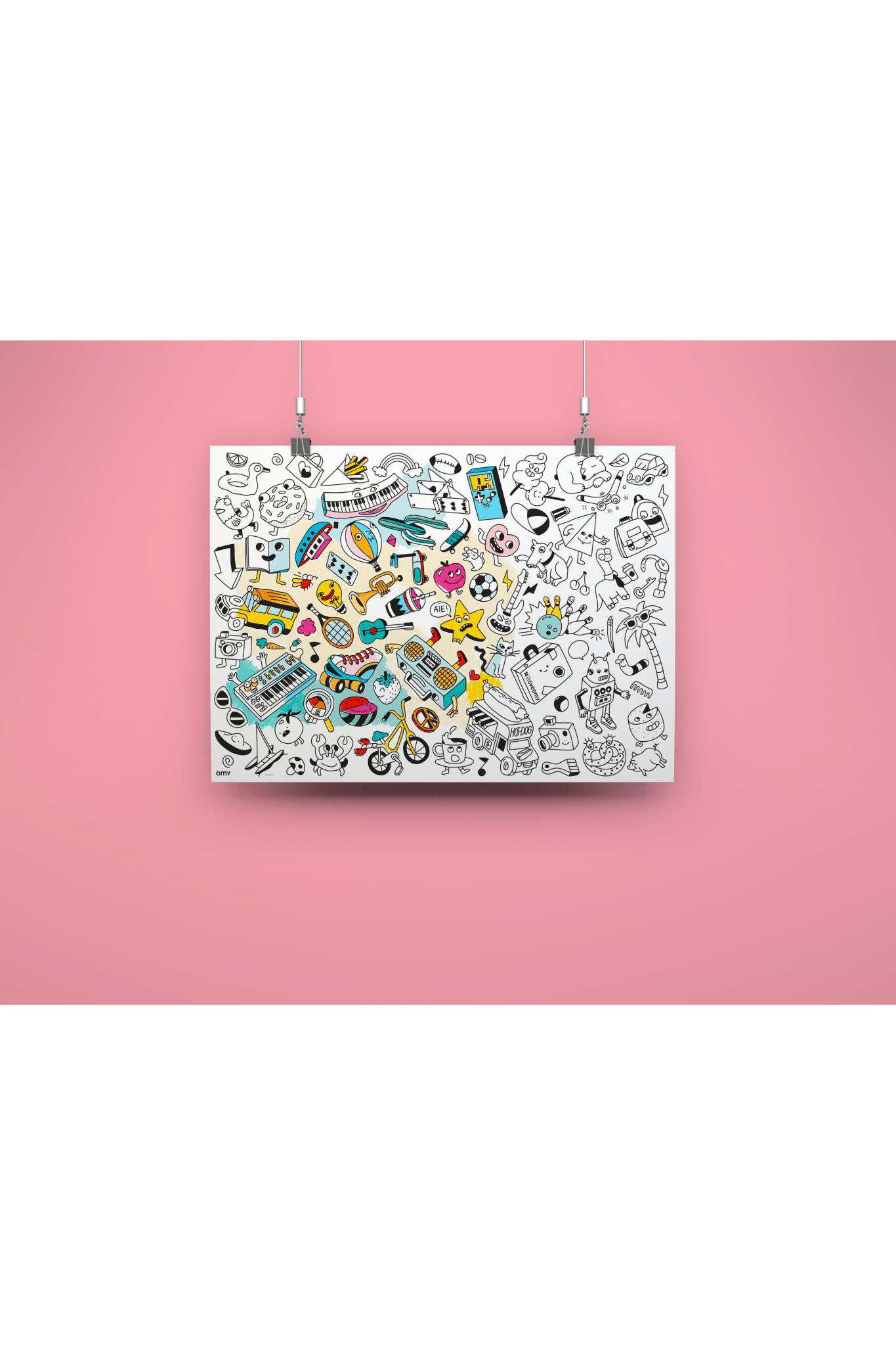 COLORING POSTER - POP van OMY | Kids Conceptstore Le Fanfare