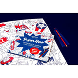 COLORING POSTER - SUPER HERO + PENCIL van OMY | Kids Conceptstore Le Fanfare