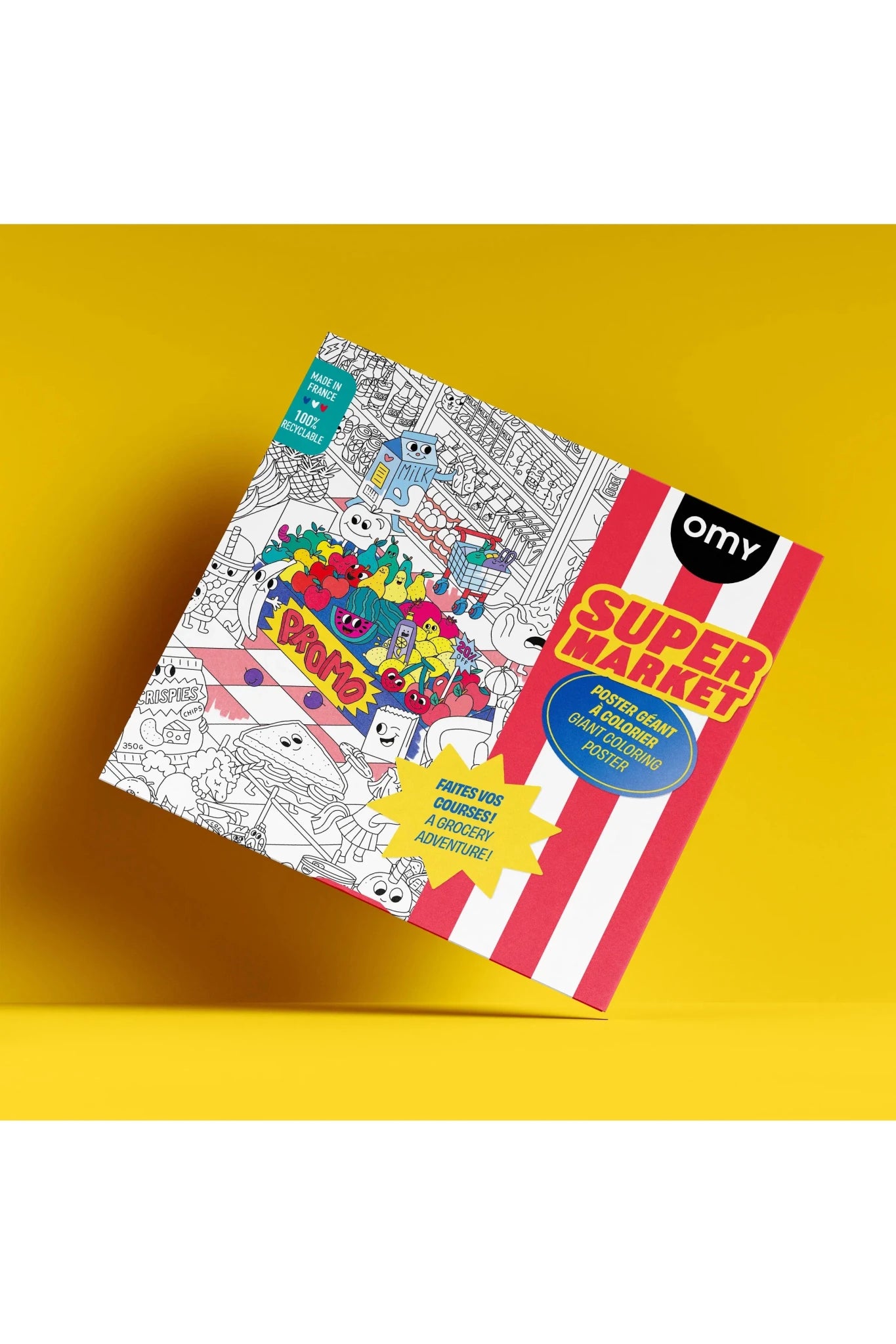 COLORING POSTER - SUPERMARKET van OMY | Kids Conceptstore Le Fanfare