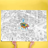 COLORING POSTER - SUPERMARKET van OMY | Kids Conceptstore Le Fanfare