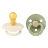 Colour 2 Pack - round - Ivory/Sage van BIBS | Kids Conceptstore Le Fanfare