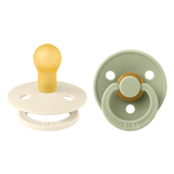 Colour 2 Pack - round - Ivory/Sage van BIBS | Kids Conceptstore Le Fanfare