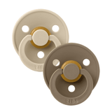 Colour 2 Pack - round - Vanilla/Dark Oak van BIBS | Kids Conceptstore Le Fanfare