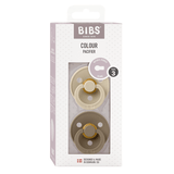 Colour 2 Pack - round - Vanilla/Dark Oak van BIBS | Kids Conceptstore Le Fanfare