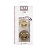 Colour 2 Pack - round - Vanilla/Dark Oak van BIBS | Kids Conceptstore Le Fanfare