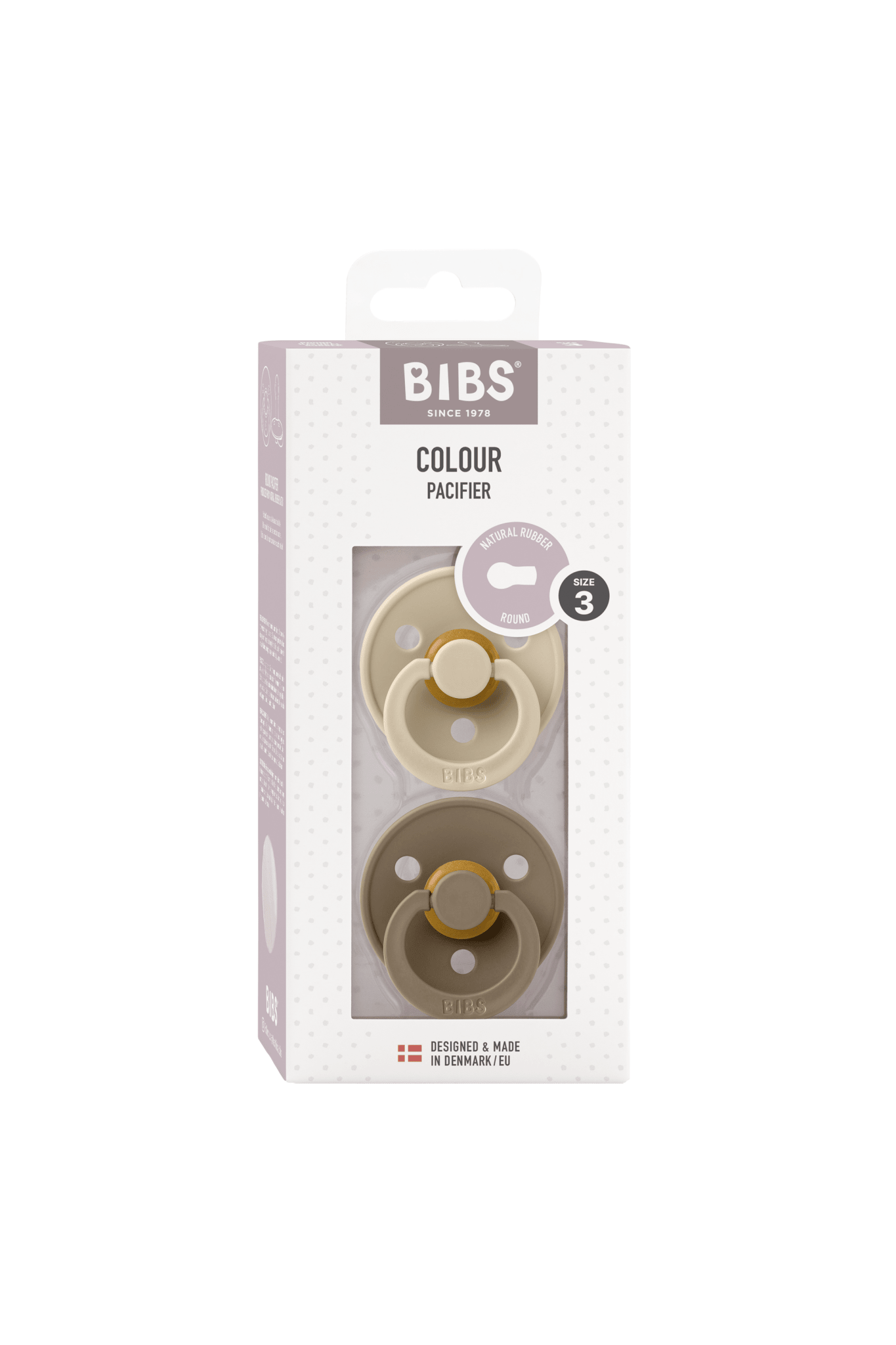 Colour 2 Pack - round - Vanilla/Dark Oak van BIBS | Kids Conceptstore Le Fanfare