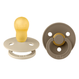 Colour 2 Pack - round - Vanilla/Dark Oak van BIBS | Kids Conceptstore Le Fanfare