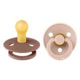 Colour 2 Pack - round - Woodchuck/Blush van BIBS | Kids Conceptstore Le Fanfare