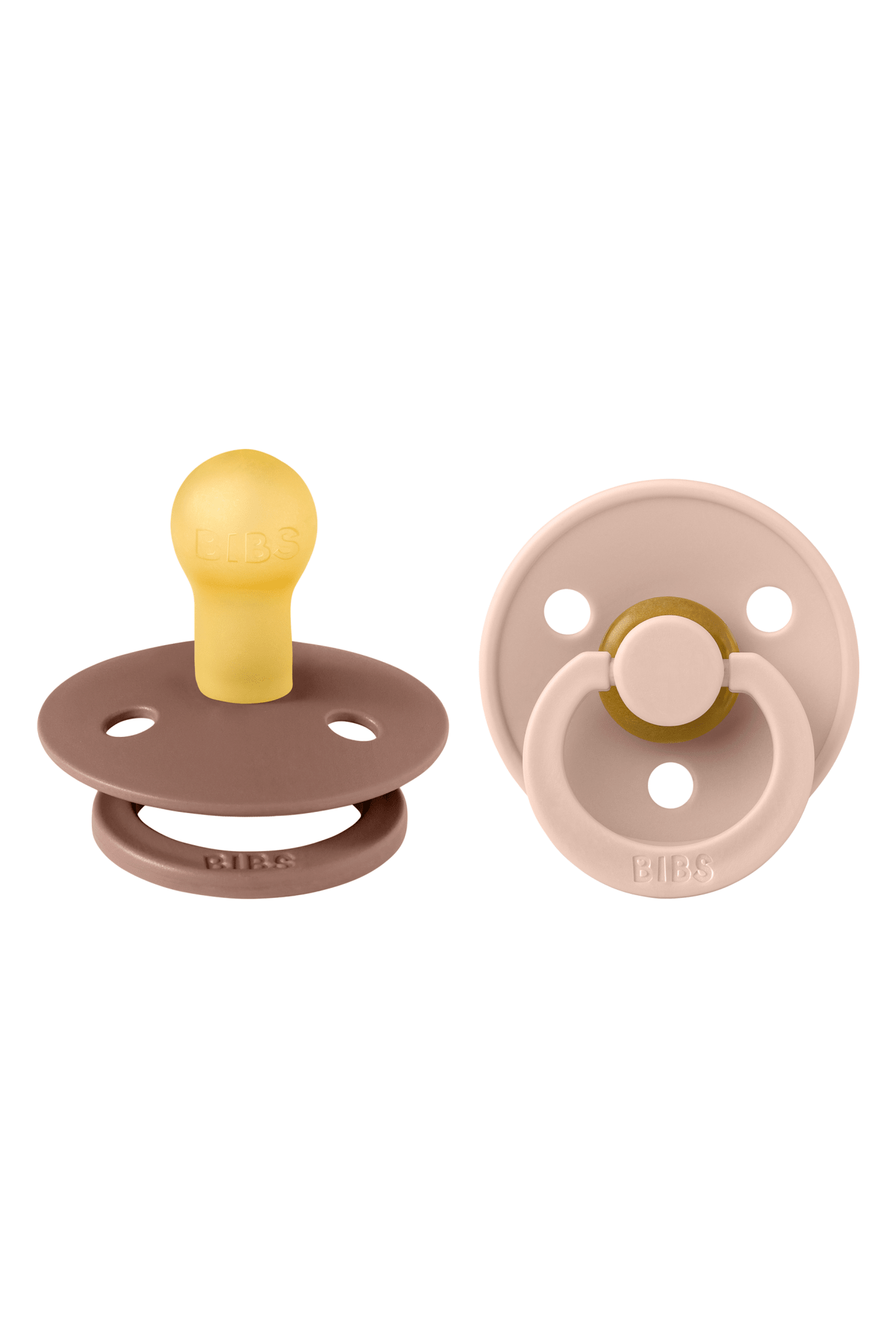 Colour 2 Pack - round - Woodchuck/Blush van BIBS | Kids Conceptstore Le Fanfare