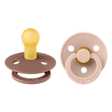 Colour 2 Pack - round - Woodchuck/Blush van BIBS | Kids Conceptstore Le Fanfare