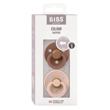 Colour 2 Pack - round - Woodchuck/Blush van BIBS | Kids Conceptstore Le Fanfare