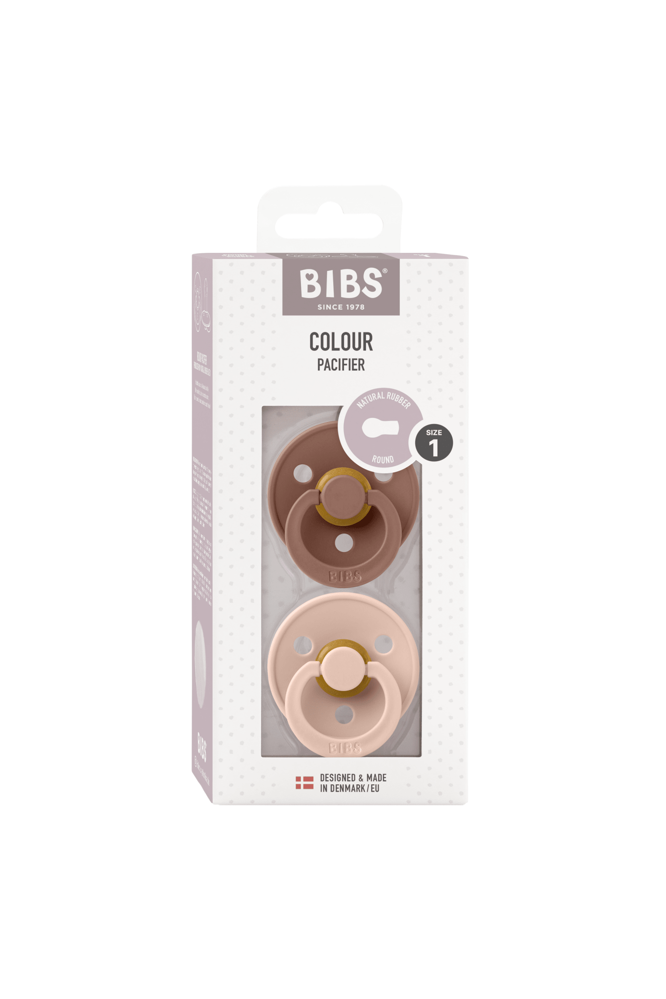 Colour 2 Pack - round - Woodchuck/Blush van BIBS | Kids Conceptstore Le Fanfare