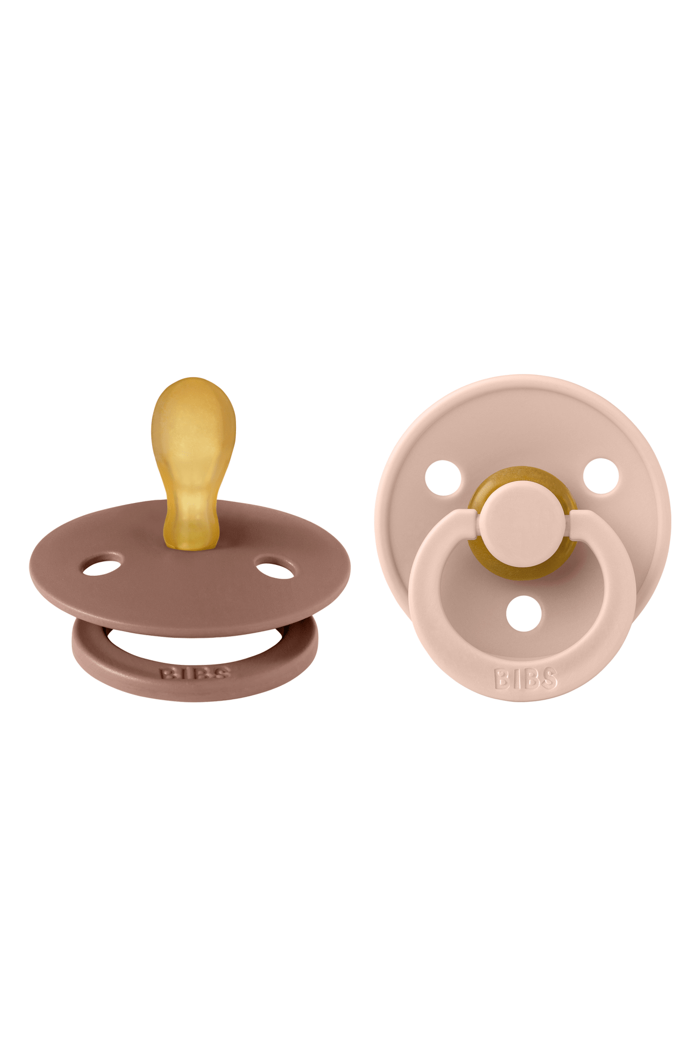 Colour 2 Pack - symmetrical - Woodchuck/Blush van BIBS | Kids Conceptstore Le Fanfare