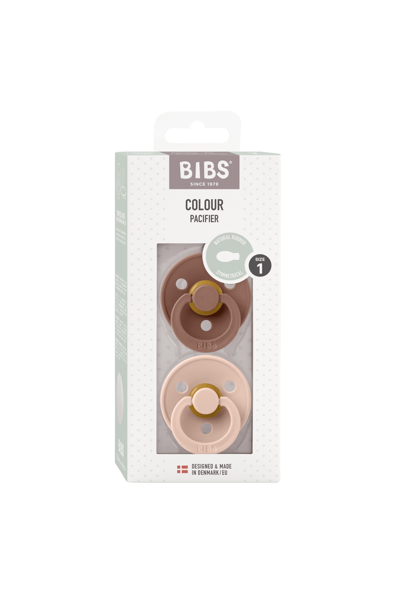 Colour 2 Pack - symmetrical - Woodchuck/Blush van BIBS | Kids Conceptstore Le Fanfare