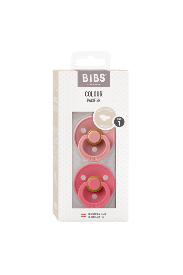 Colour speen latex 2 pack ANATOMIC - Dusty pink/Coral van BIBS | Kids Conceptstore Le Fanfare
