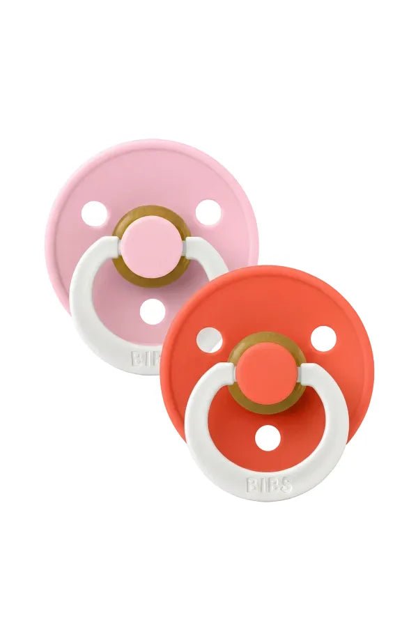 Colour speen latex 2 pack - Baby Pink/Tango NIGHT van BIBS | Kids Conceptstore Le Fanfare