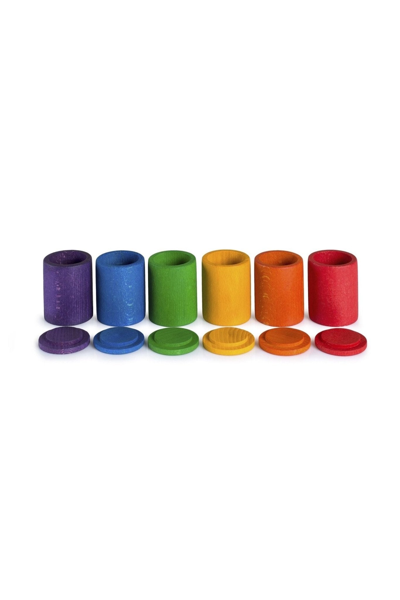 Coloured cups with lid van Grapat | Kids Conceptstore Le Fanfare