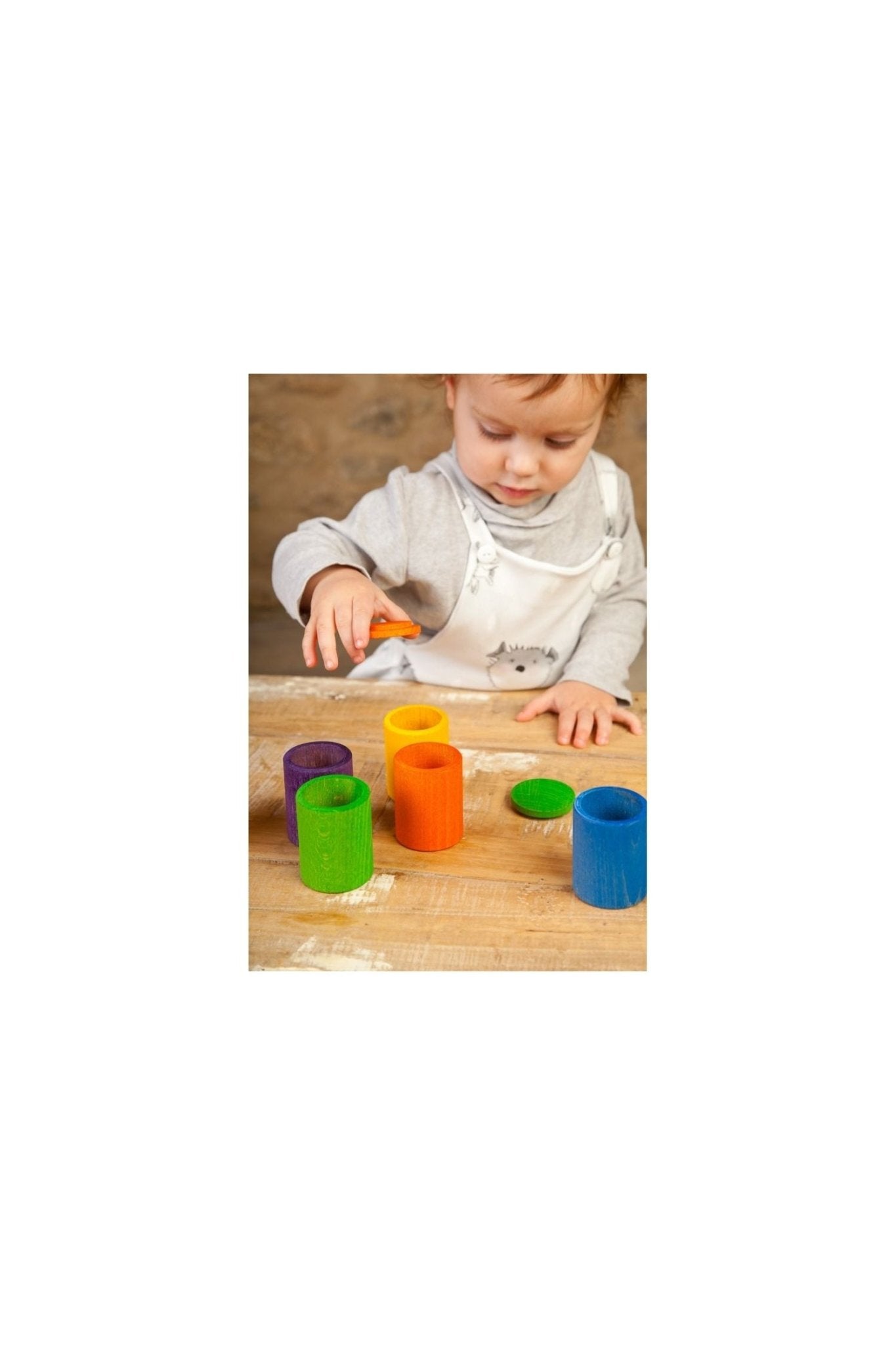 Coloured cups with lid van Grapat | Kids Conceptstore Le Fanfare