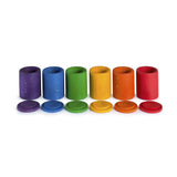 Coloured cups with lid