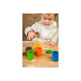 Coloured cups with lid