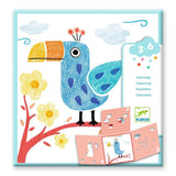 Colouring - 3 stencils, 1 image van Djeco | Kids Conceptstore Le Fanfare