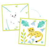 Colouring - 3 stencils, 1 image van Djeco | Kids Conceptstore Le Fanfare