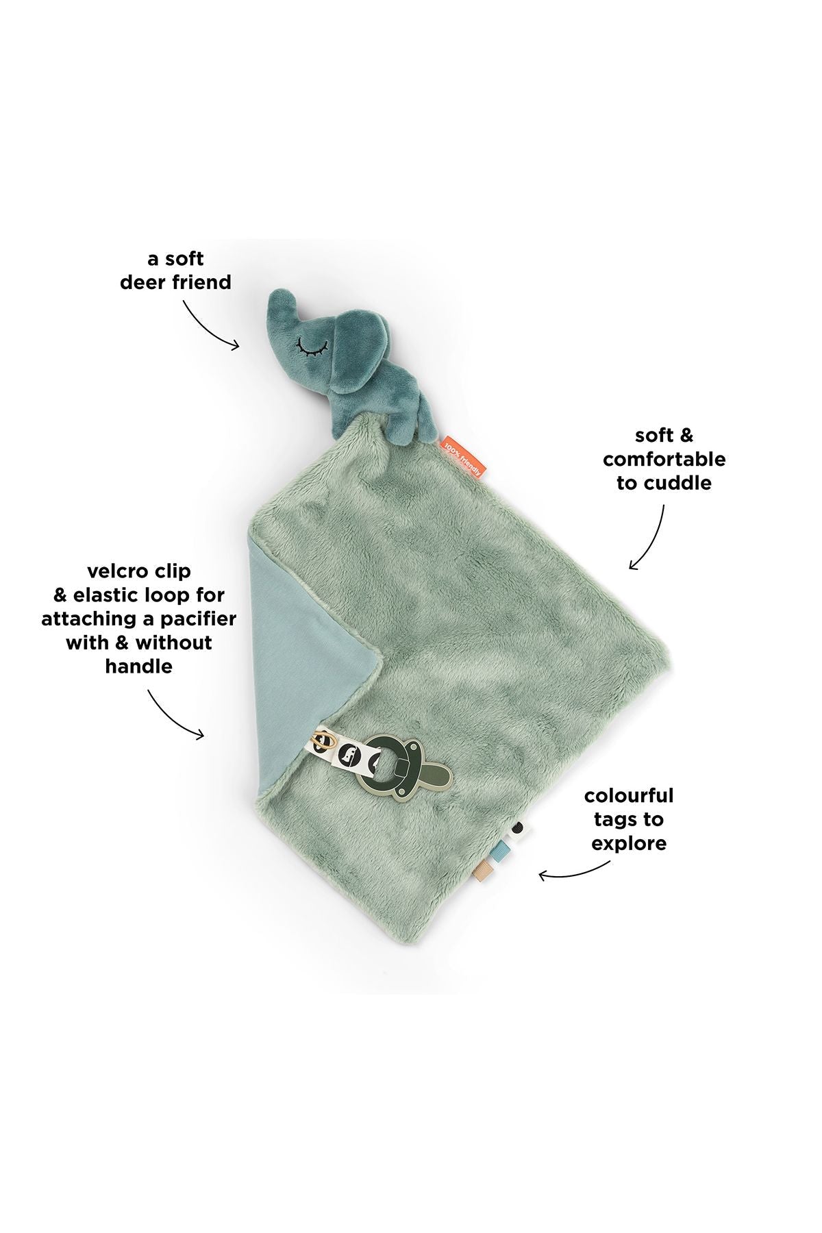 Comfort blanket | Elphee - Blue van Done by Deer | Kids Conceptstore Le Fanfare