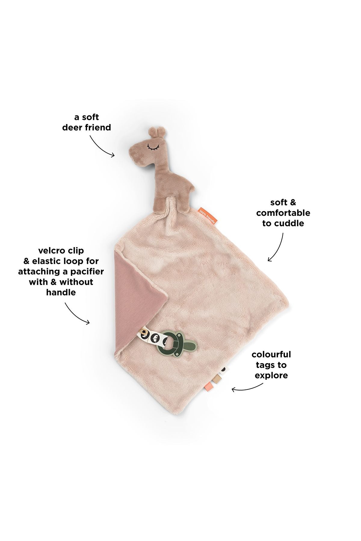 Comfort blanket | Raffi - Powder van Done by Deer | Kids Conceptstore Le Fanfare