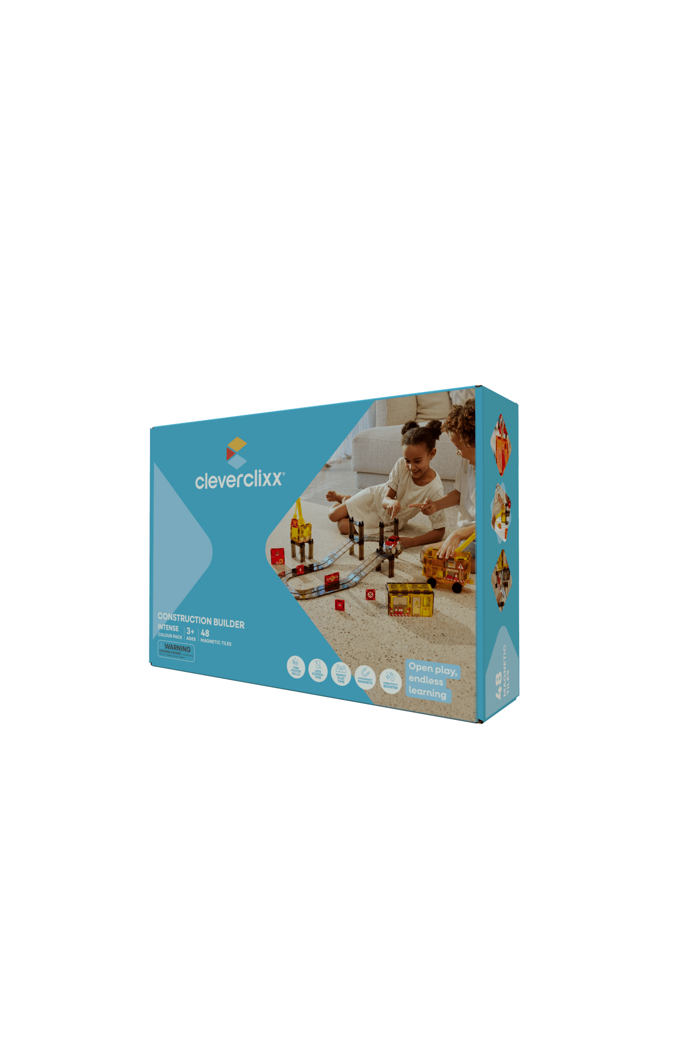 Construction Builder Pack Intense | 48 stuks van Cleverclixx | Kids Conceptstore Le Fanfare