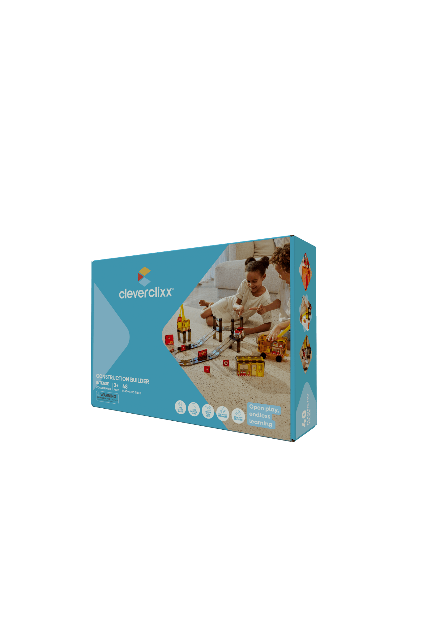 Construction Builder Pack Intense | 48 stuks van Cleverclixx | Kids Conceptstore Le Fanfare