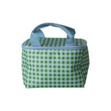Cooler Bag with Blue and Green Checkers Print van Rice | Kids Conceptstore Le Fanfare