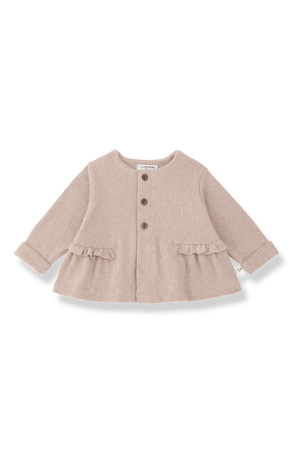 Cortina girly cardigan - nude van 1+ in the family | Kids Conceptstore Le Fanfare