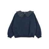 Cottage sweatshirt - Navy van Búho | Kids Conceptstore Le Fanfare