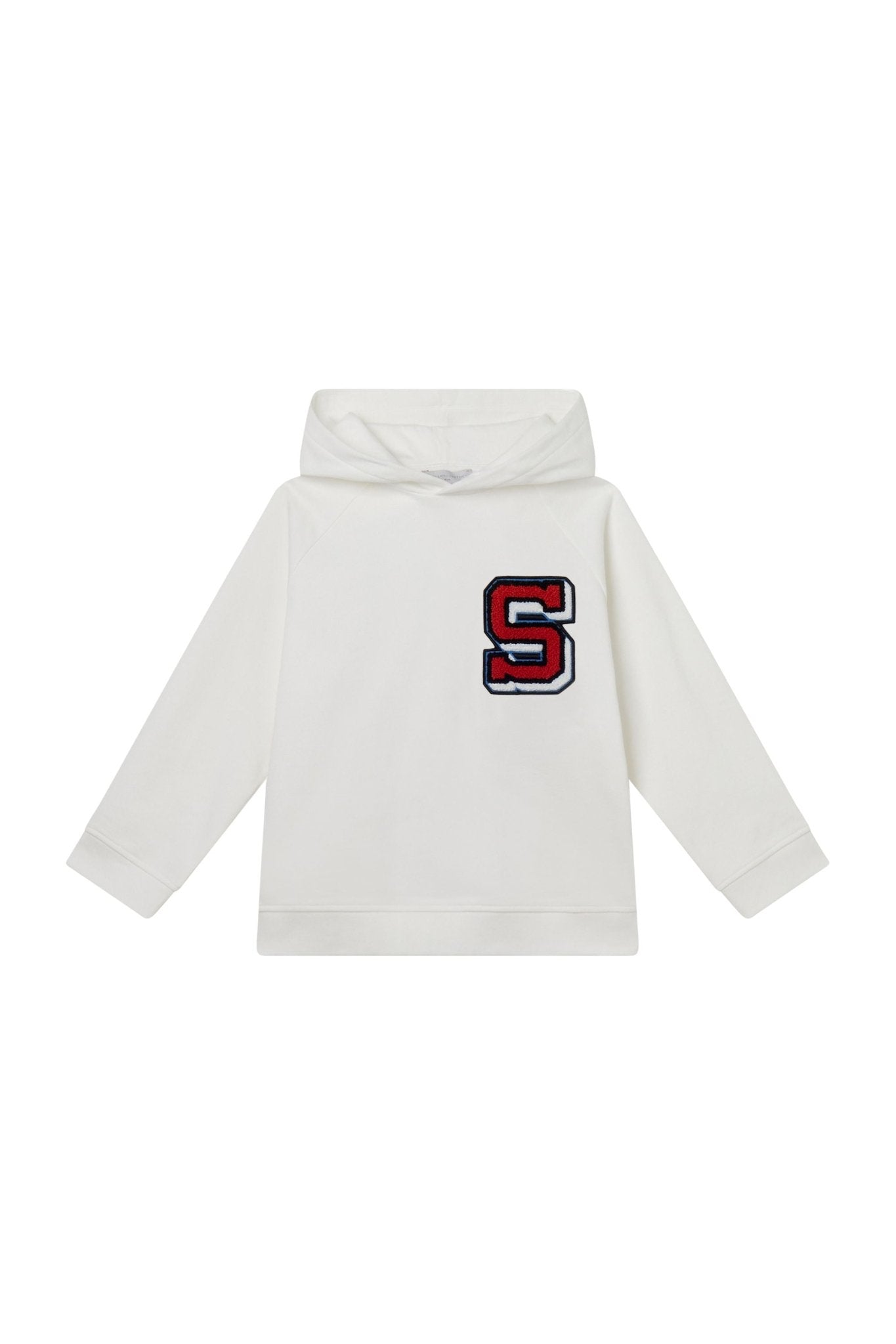 Cotton Fleece Hoodie With Photographic Skate Print & Terry S Badge - ivory van Stella McCartney | Kids Conceptstore Le Fanfare